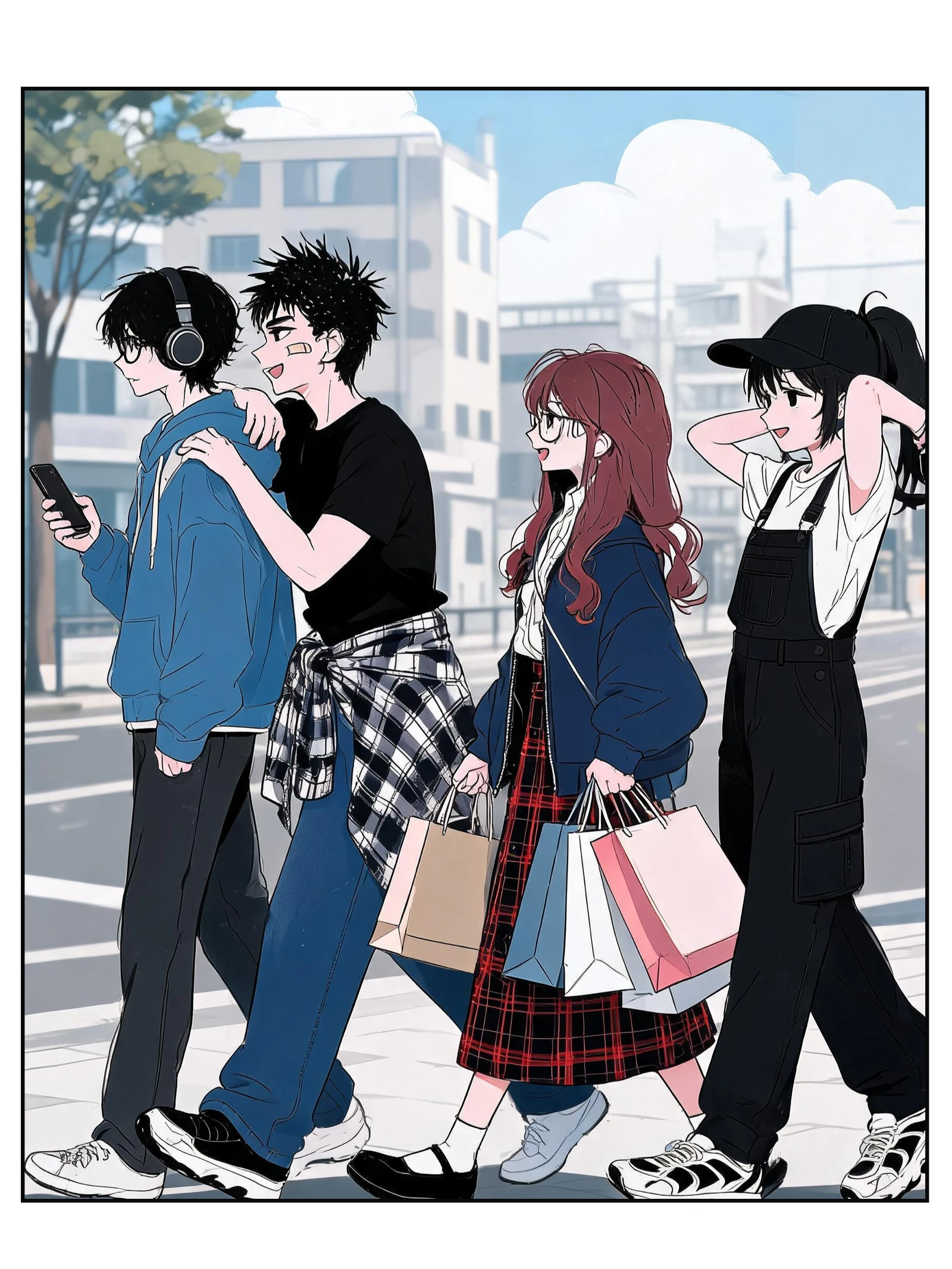 School-life manga: opening scene